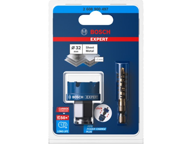 Žaga za izrezovanje lukenj Bosch EXPERT Sheet Metal, Dimenzije: 32x5mm, 2608900497